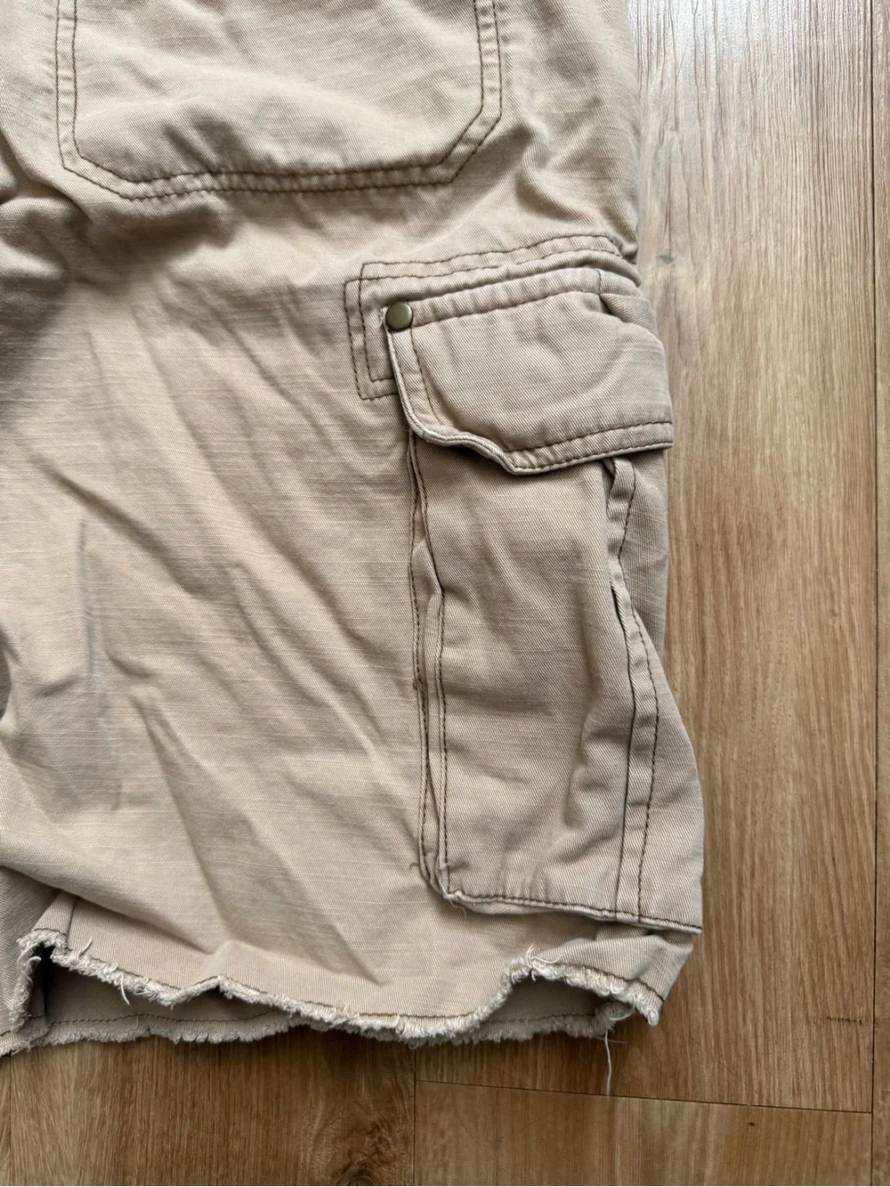 OP Khaki Cargo Shorts with Multi-Pocket Design