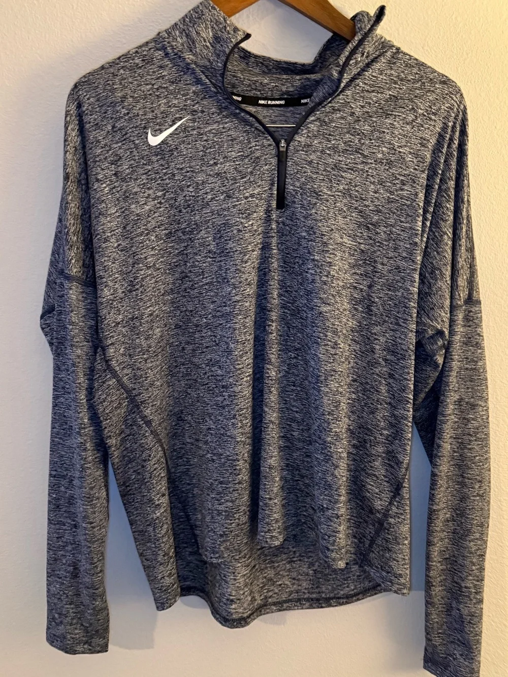 Nike Heathered Blue-Gray Dri-FIT Pullover