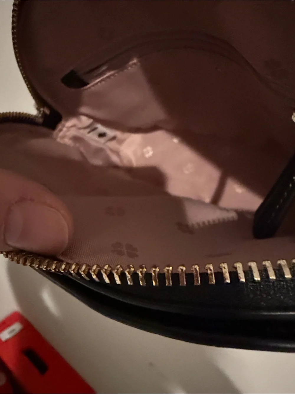 kate spade Black Leather Crossbody with Gold Chain
