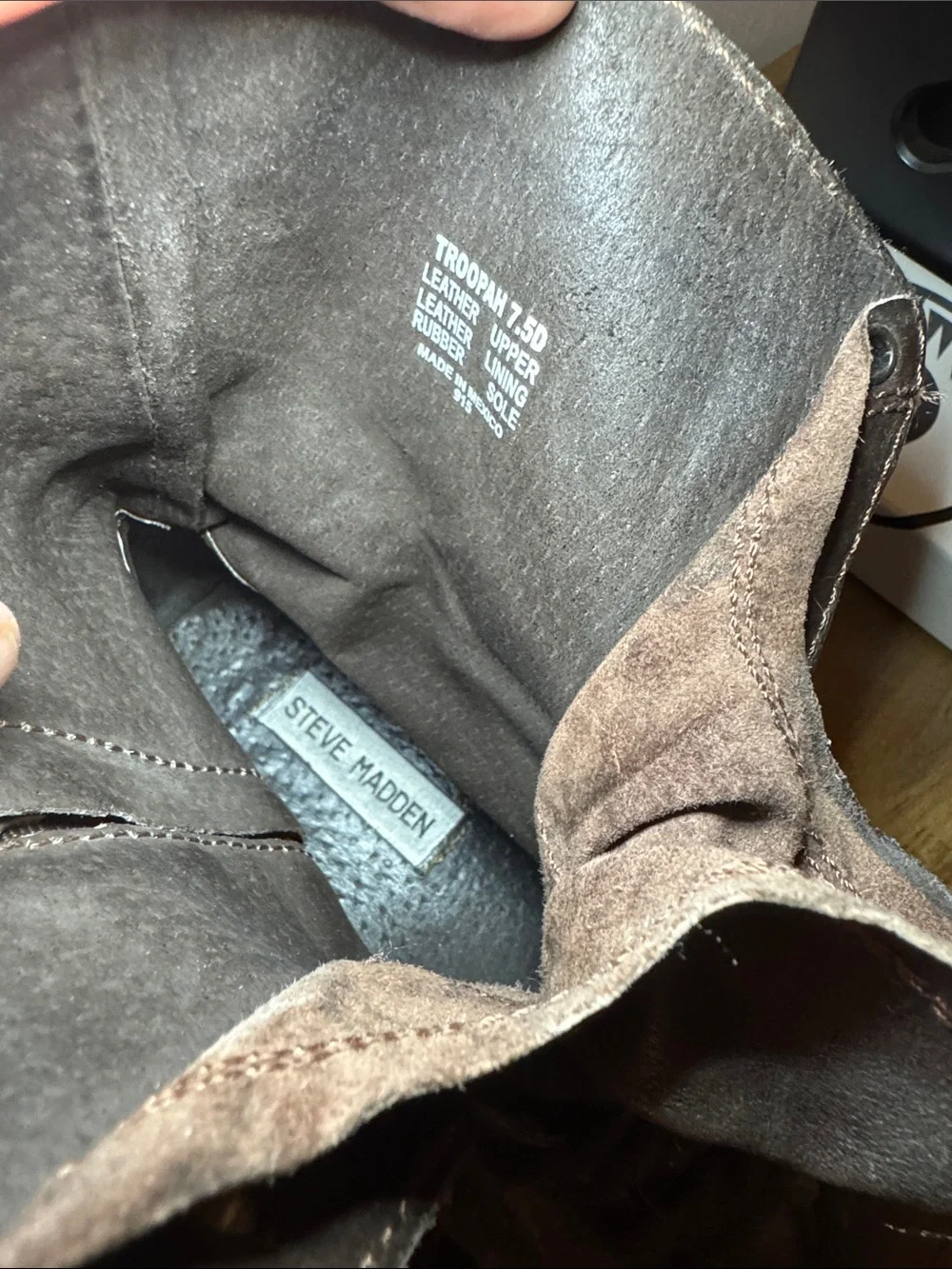 Steve Madden rugged leather
