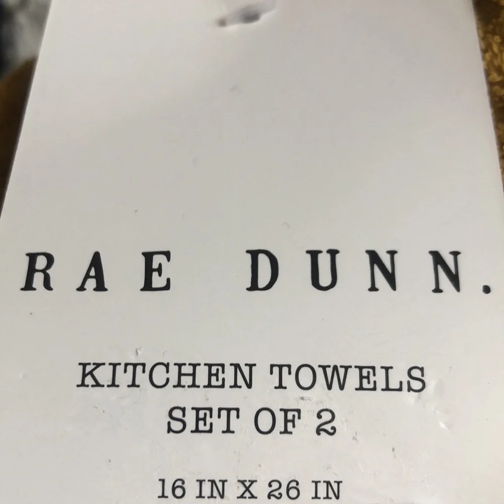 Rae Dunn EAT DRINK kitchen towels