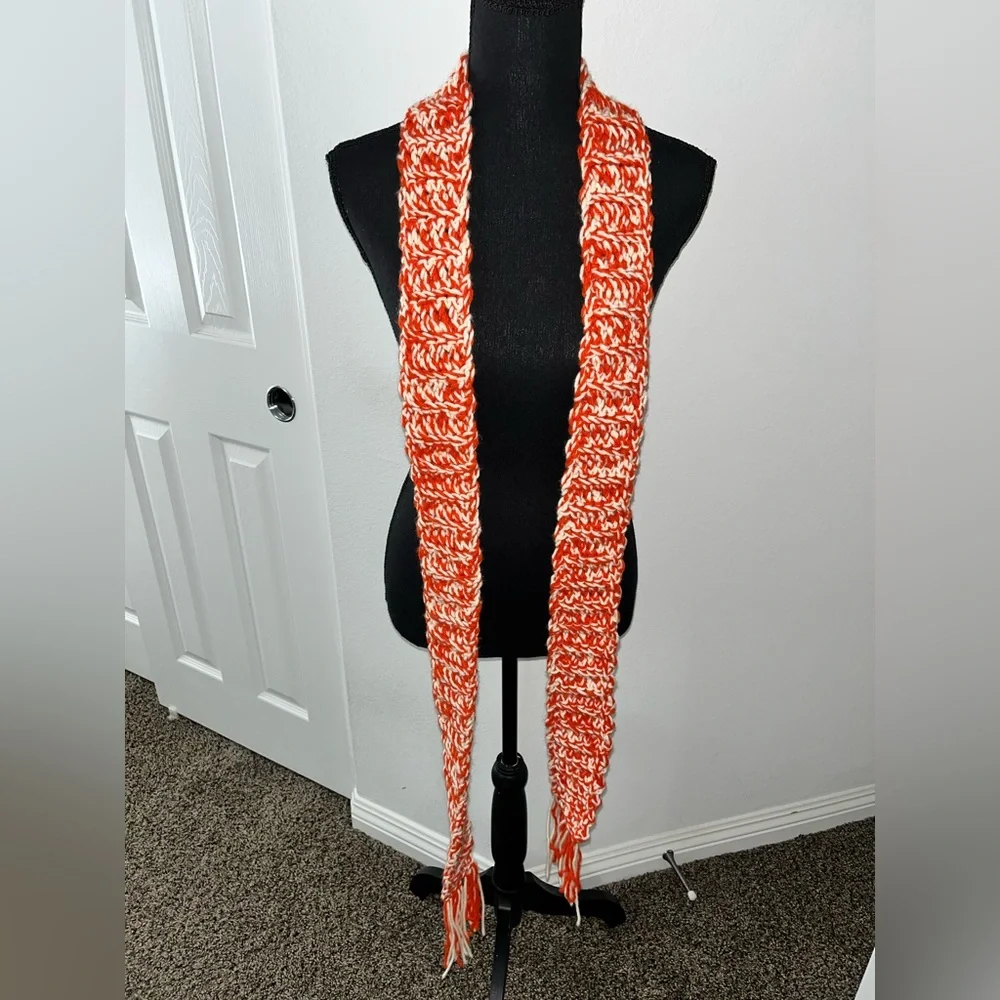 Handmade orange white