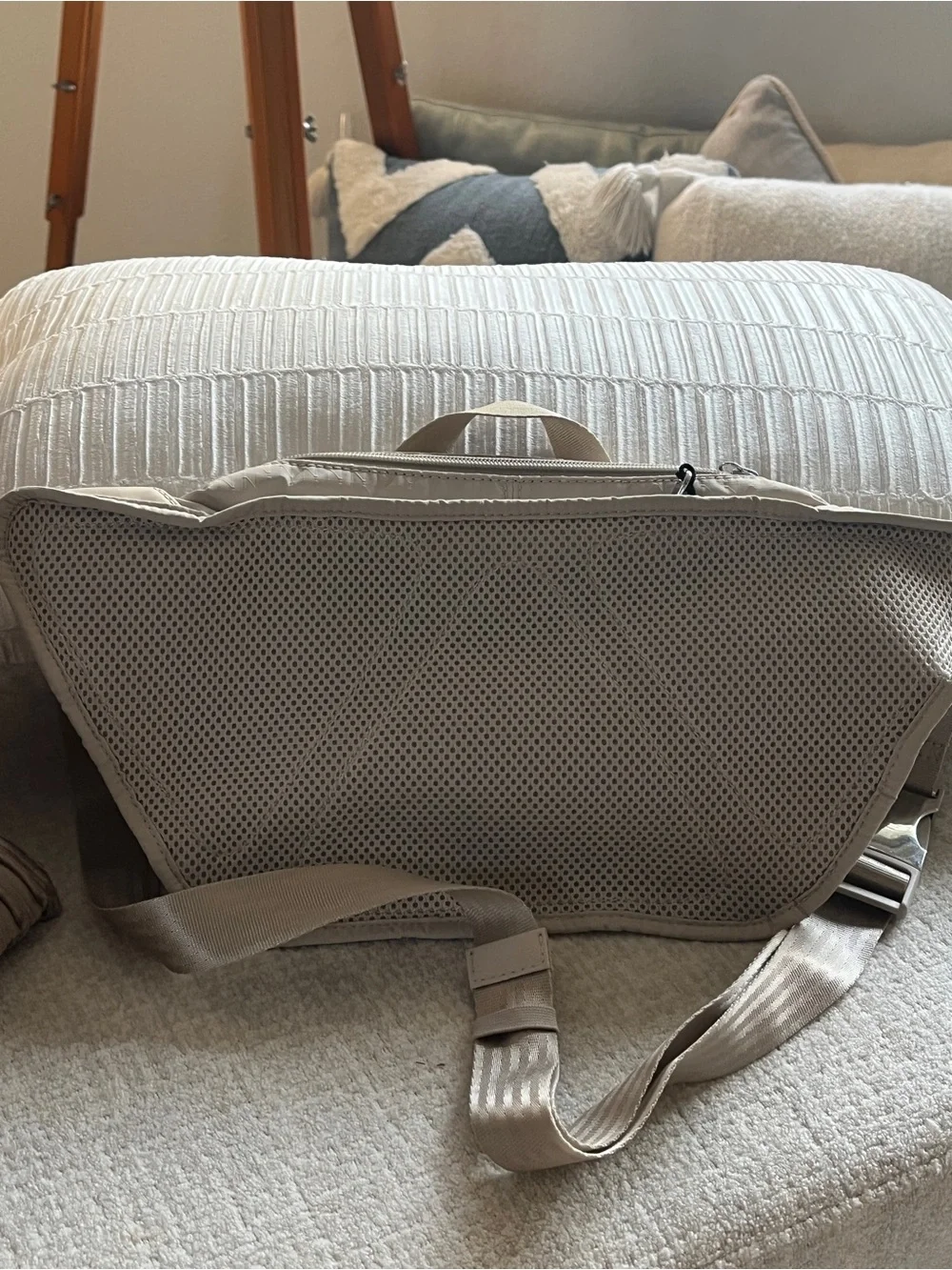 Athleta Neutral Taupe Crossbody Shoulder Bag