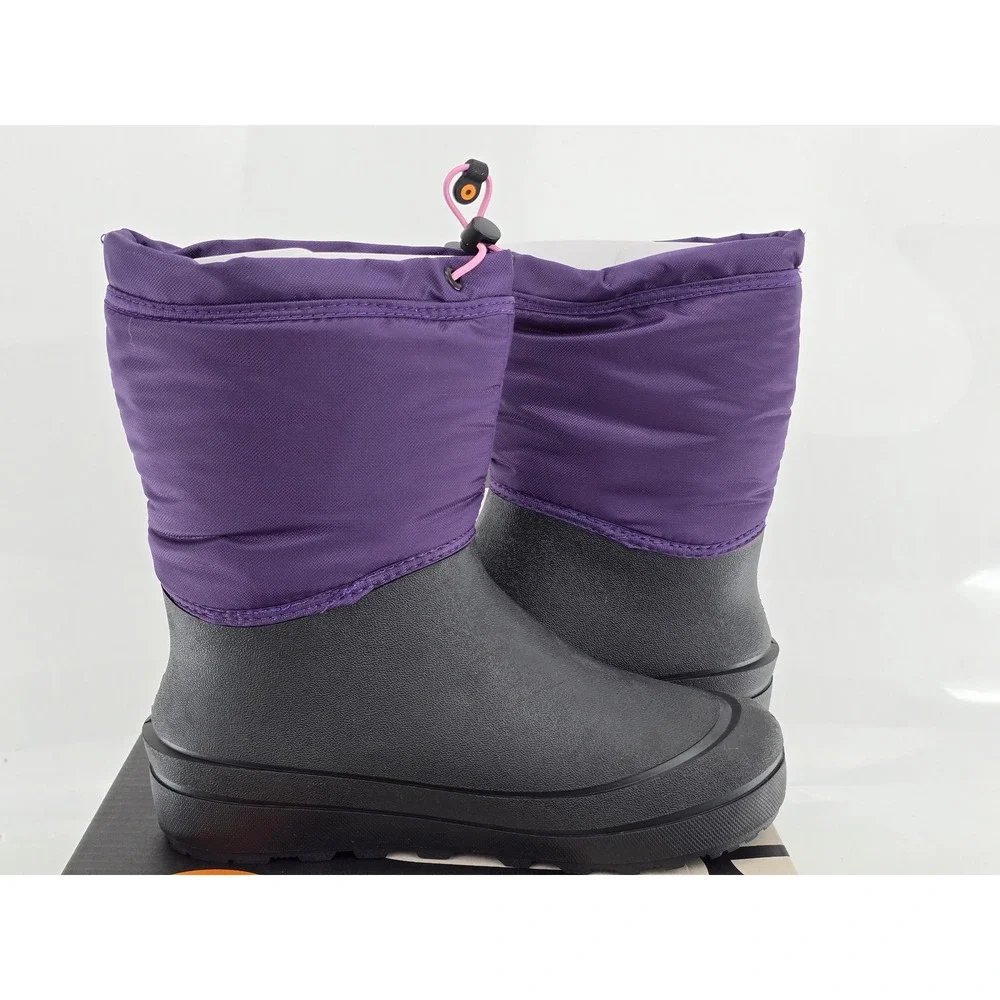 Bogs K Snow Shell Kids Size 7 Purple Multi Waterproof Insulated Boots - New