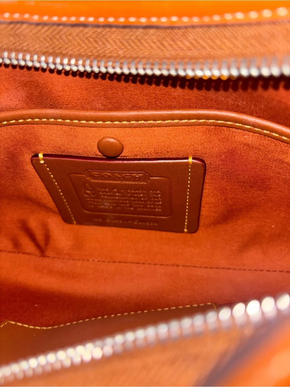 Coach Beige & Brown Signature Jacquard Shoulder Bag