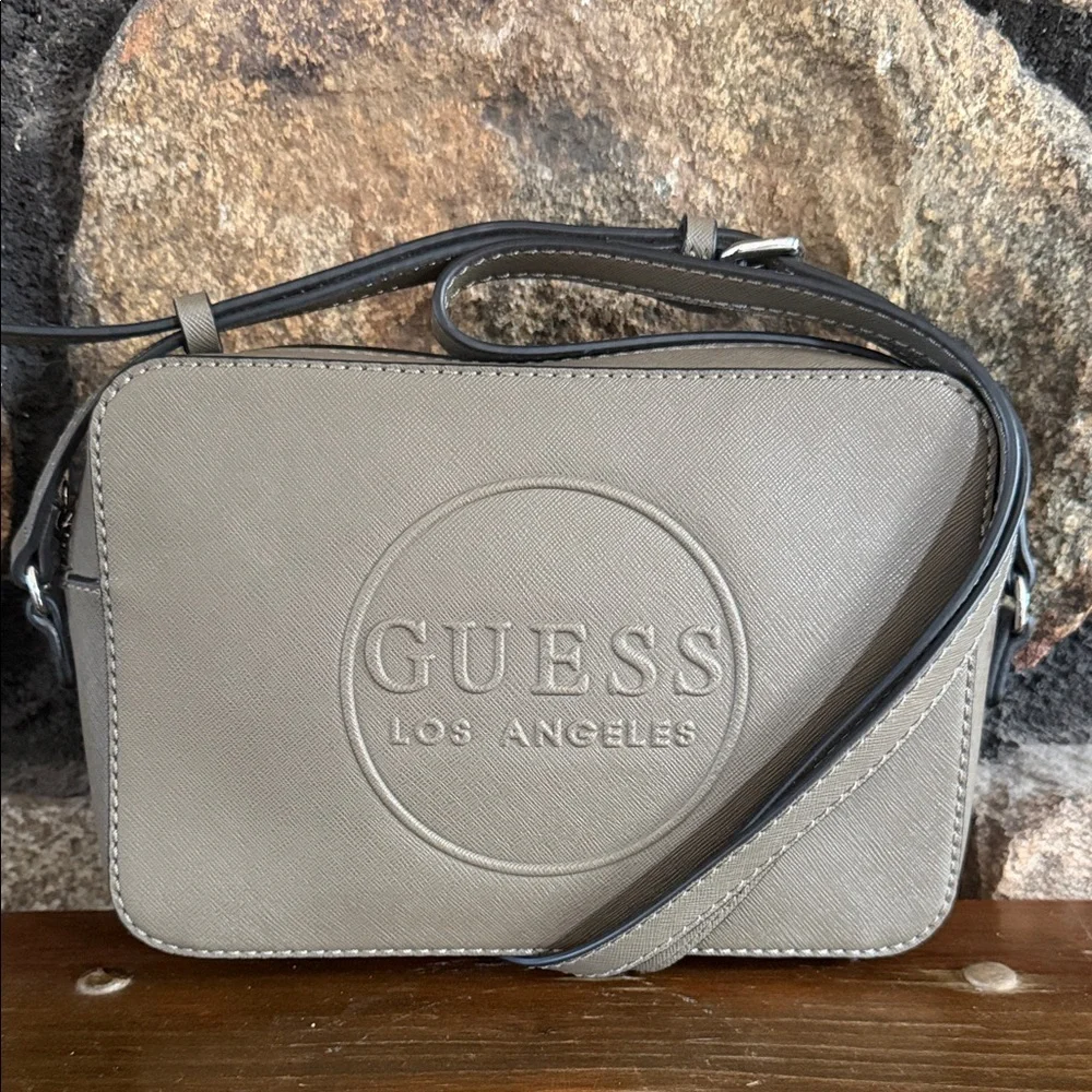 Guess‎ Taupe Medium Size Embossed Crossbody Bag NWOT
