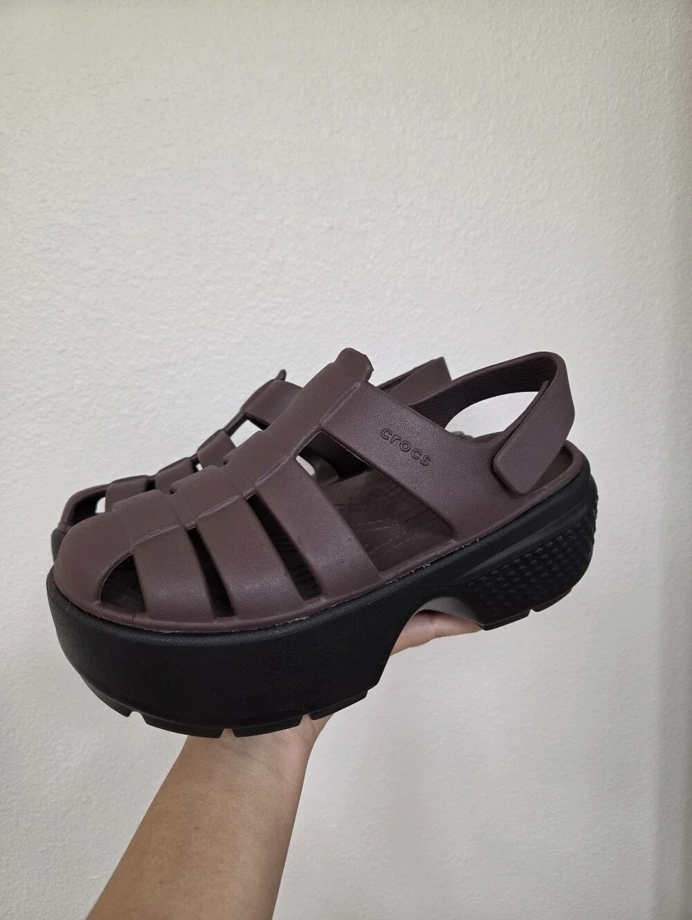 CROCS chunky platform