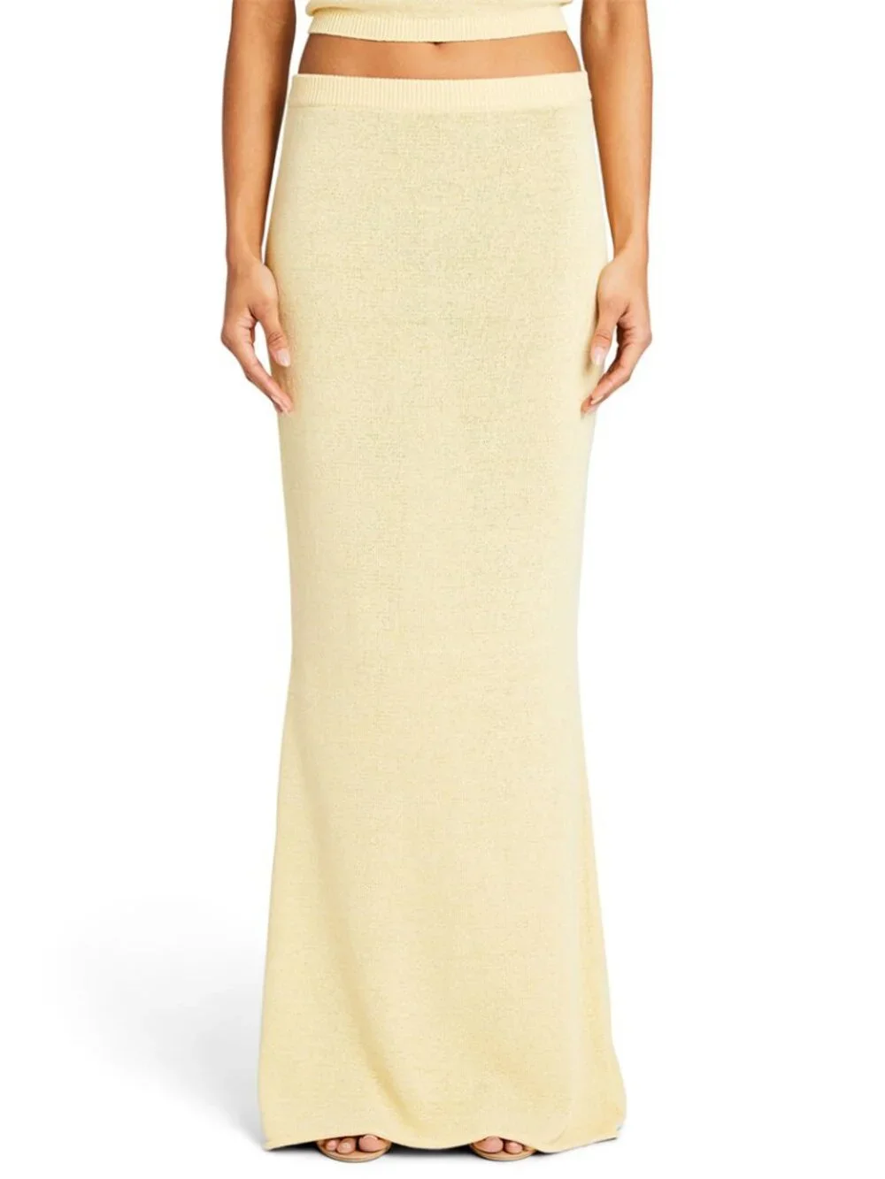 SER.O.YA Kora Maxi Skirt Butter Yellow Medium