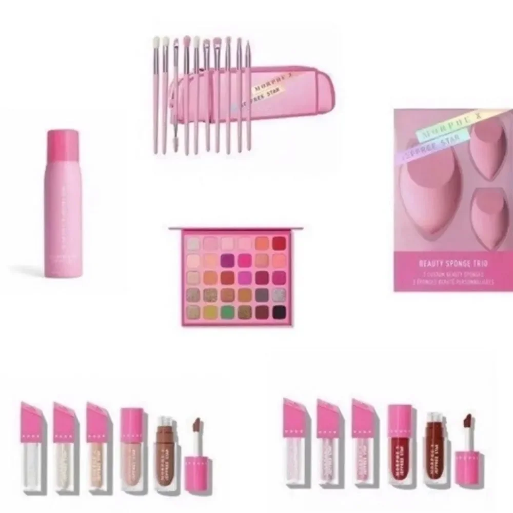 Jeffree Star morphe limited edition eyeshadow palette brushes lip gloss‎ spray