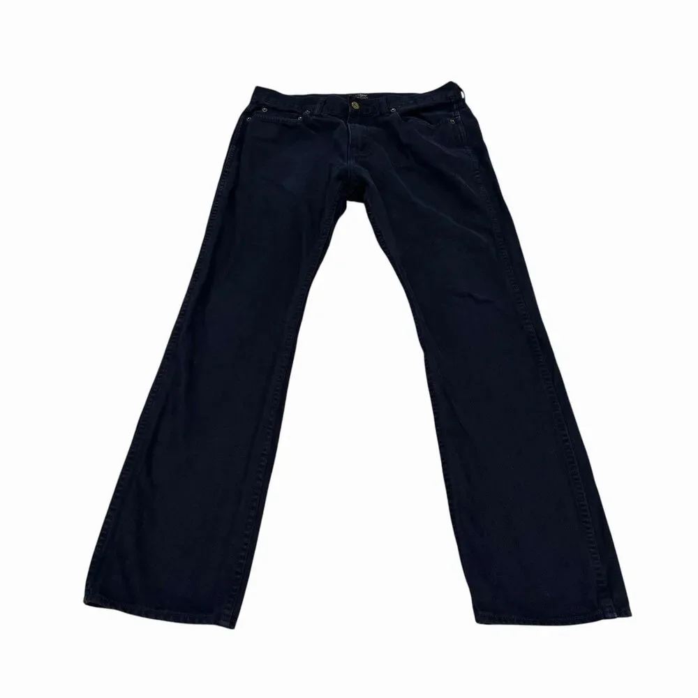 J. Crew The Sutton Mens Jeans 34x32 Regular Denim Navy‎ Blue 100% Cotton Canvas