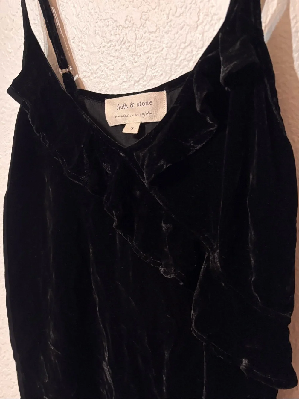 cloth & stone black velvet