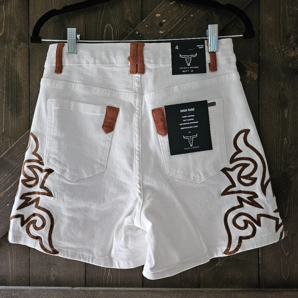 Lucky & Blessed western embroidered