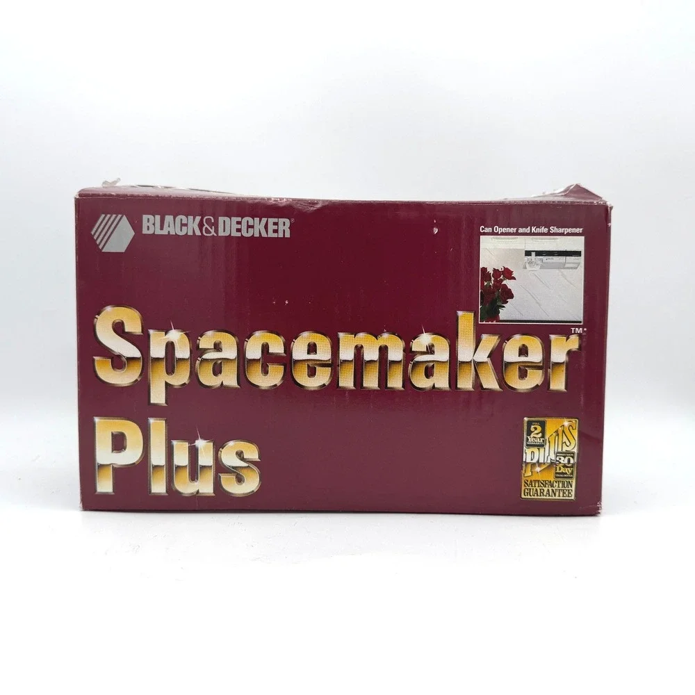 Black & Decker‎ Can Opener Knife Sharpener Kitchen White Spacemaker Plus PEC90