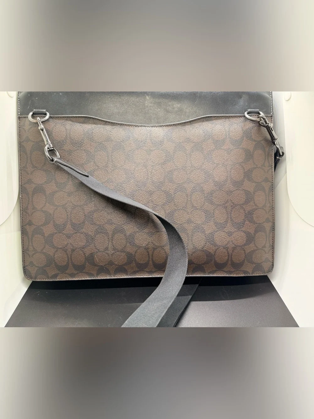 Coach briefcase signature