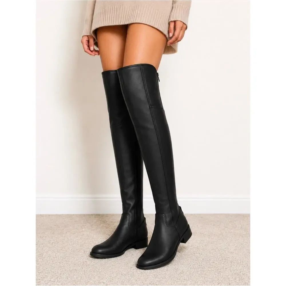 Toetos Hope Black Over-The-Knee Boots Size 9 NWOB