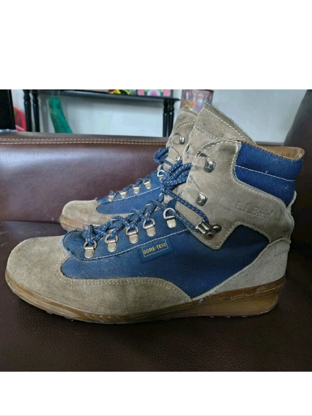 LL Bean Skywalk Boots, Size 12, Vintage, Made In Italy