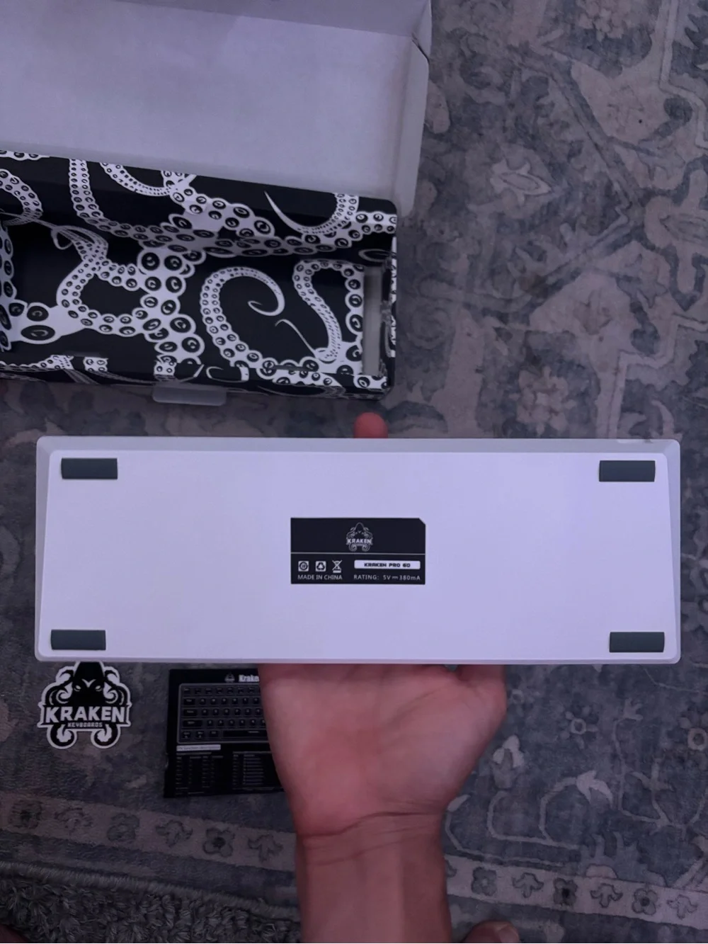 Kraken Keyboards white compact