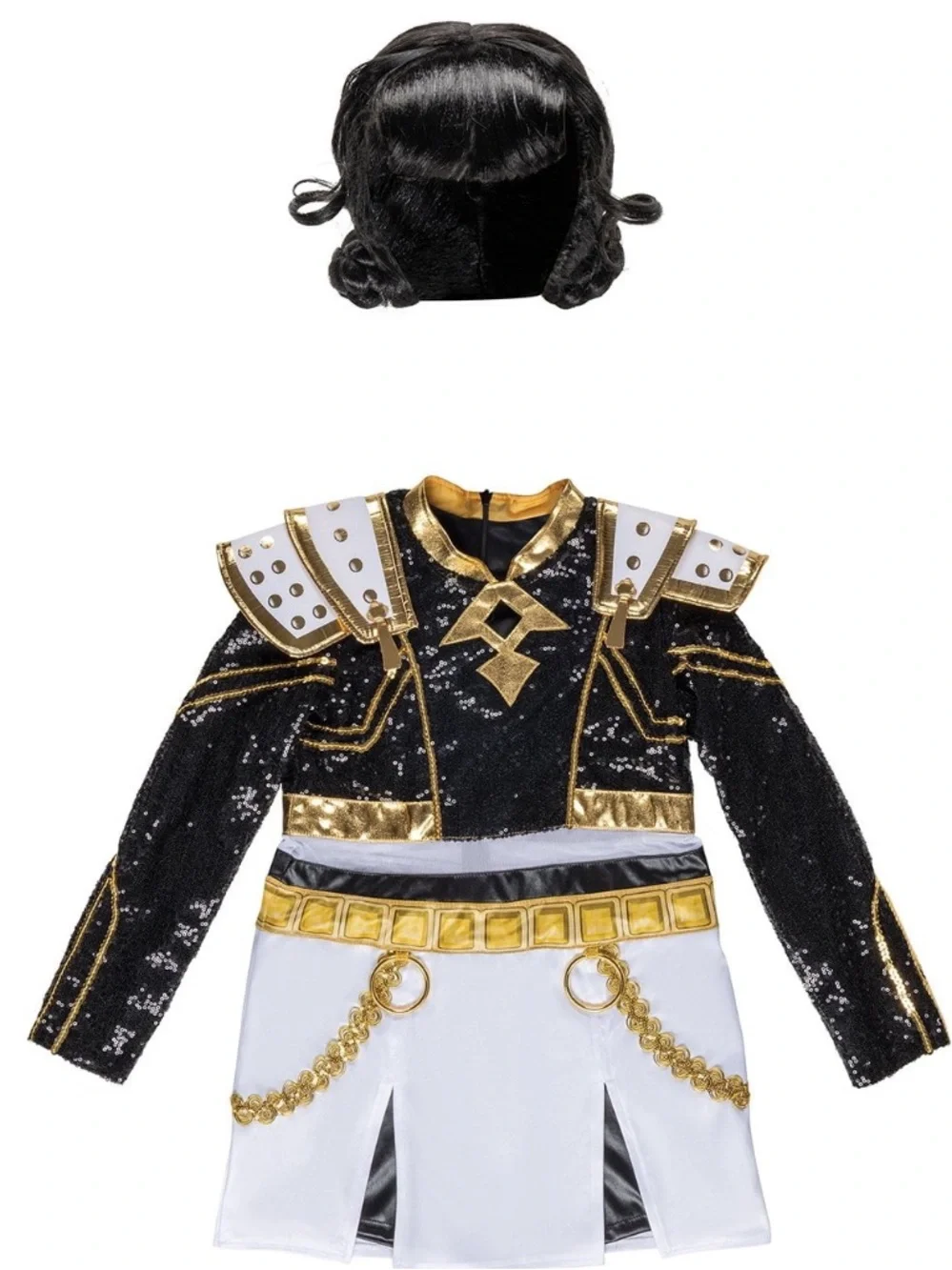 KPop Demon Hunters Zoey Kids Prestige Costume and WIG (BOTH) Size 4-6x NEW