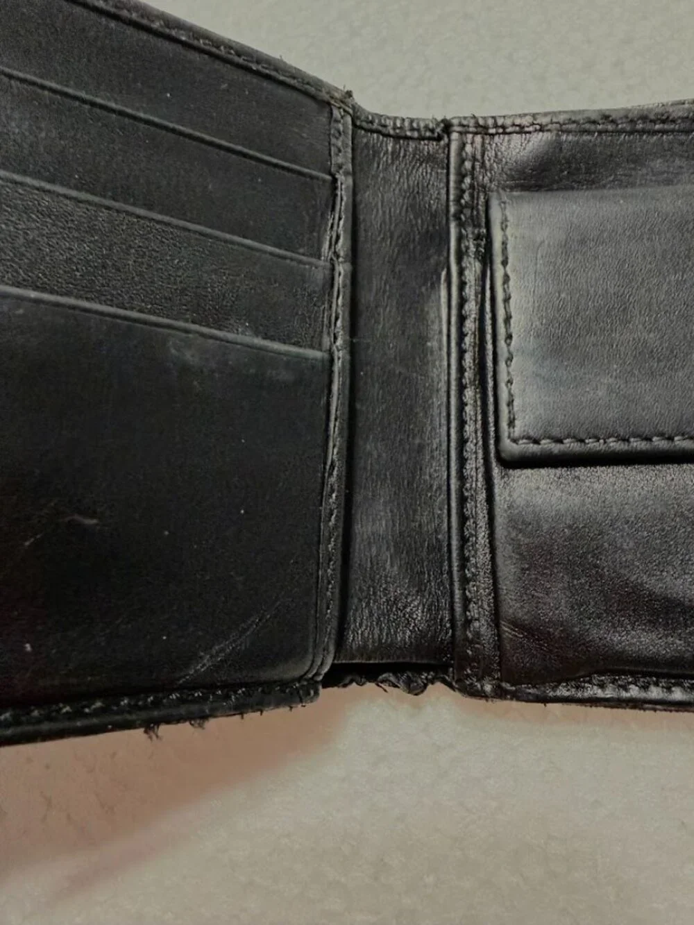 Gucci black leather