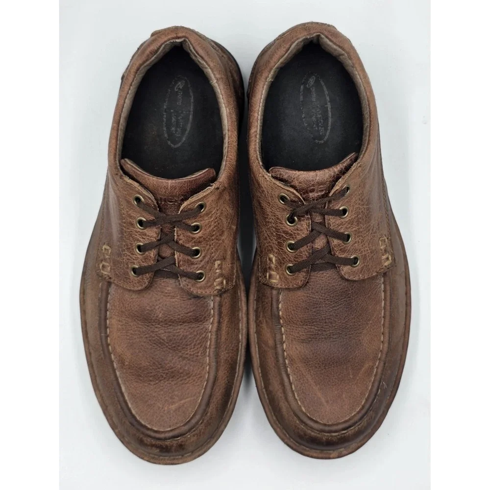Aetrex CH902M Mens 11 Brown Leather Orthotic Dress Shoes Arch Support‎ Comfort
