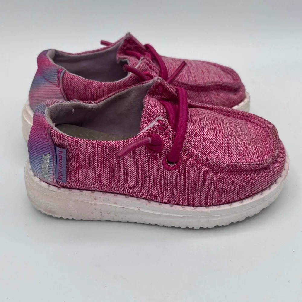 Hey Dude‎ Wendy Toddler Sparkle Pink Shoes Size K5