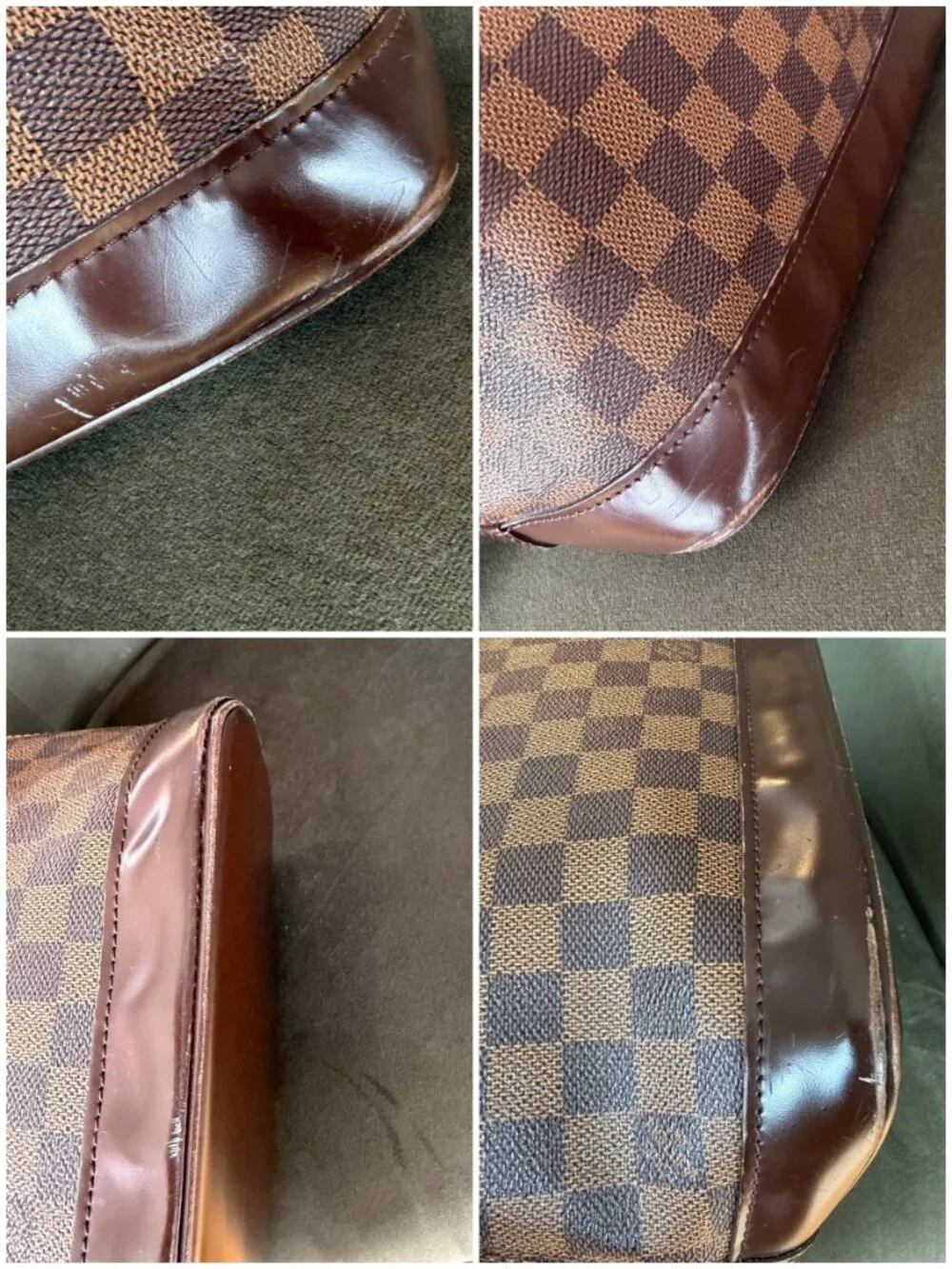 Louis Vuitton Brown Damier Alma Handbag - Padlock & Dustbag