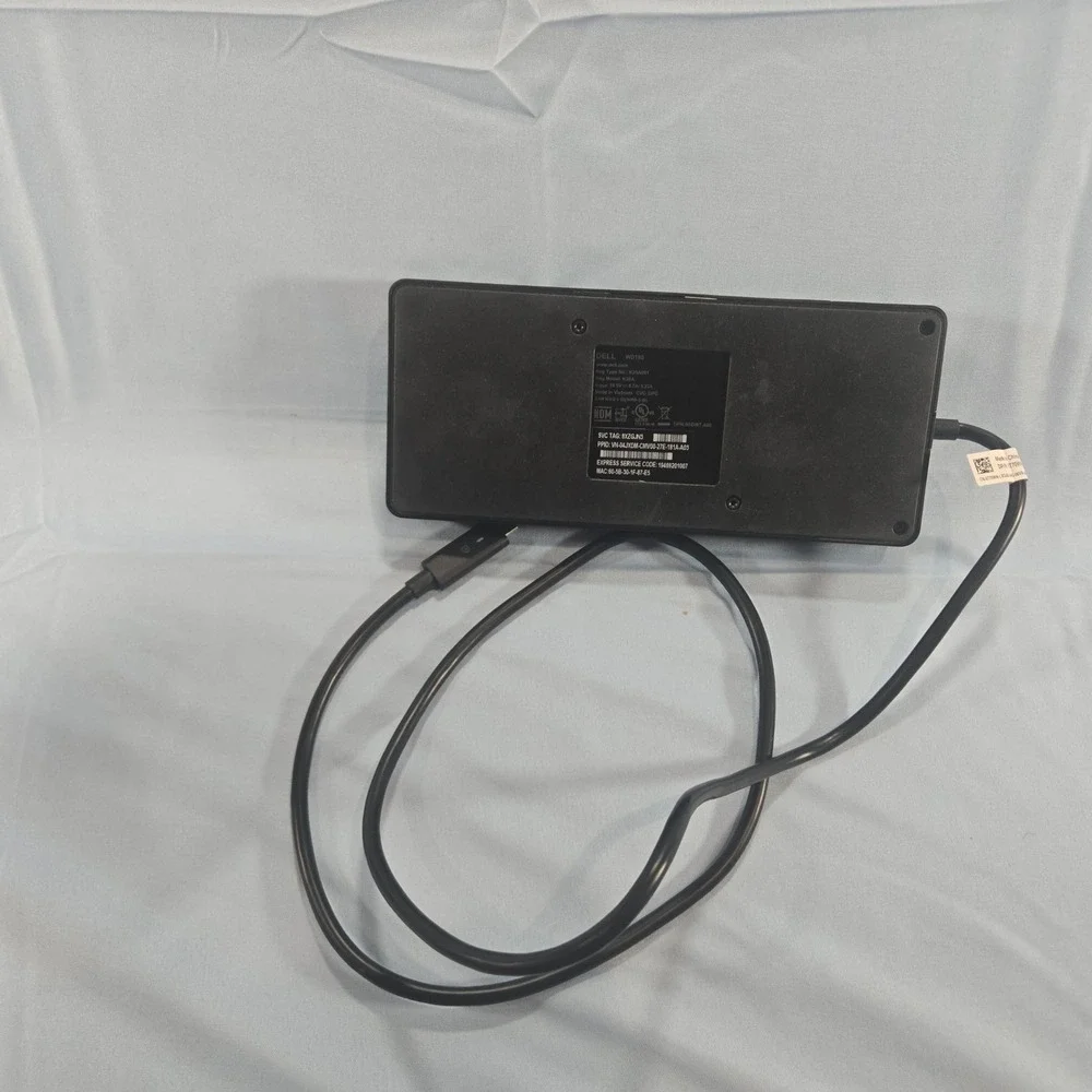 Dell WD19S USB-C Docking Station K20A K20A001 with 180W Power Adapter Black