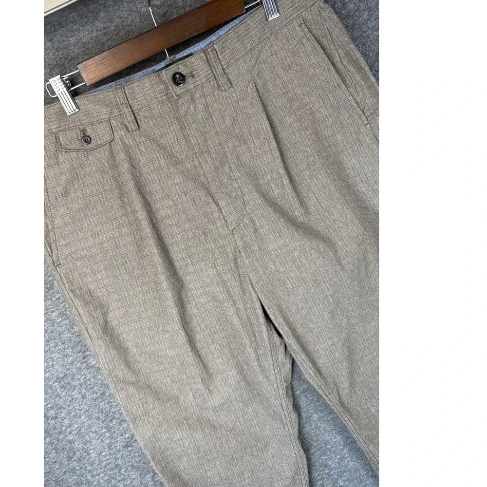 Banana Republic Relaxed Tapered Fit Pants‎ Mens 34x27 Altered Textured Gentleman