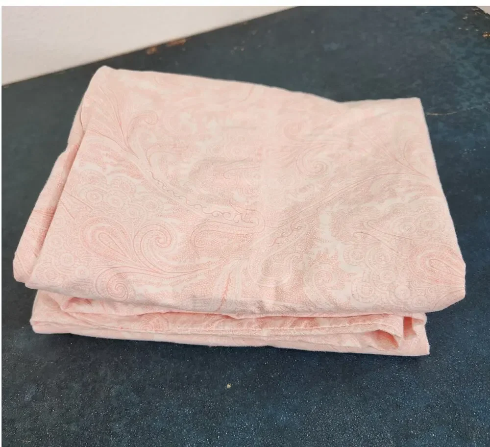 Lauren Ralph Lauren Pink Paisley Pillowcases (2) 18X30 100% Cotton Preppy