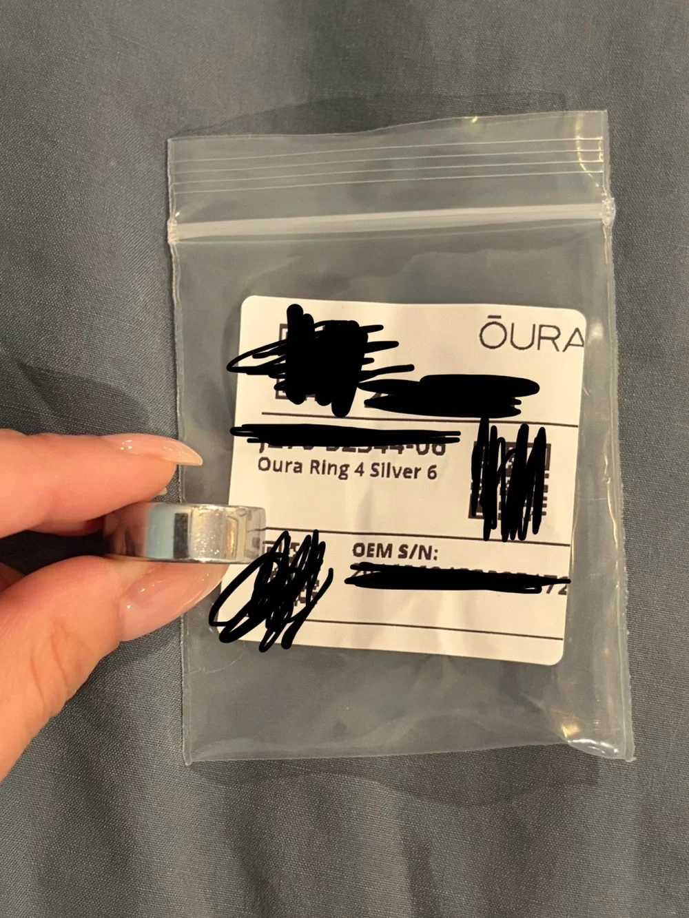 Oura silver ring
