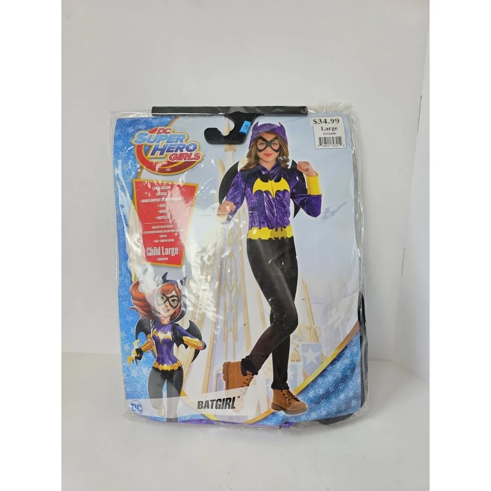 Halloween Costume DC Super Hero Girls Batgirl Child size Large New