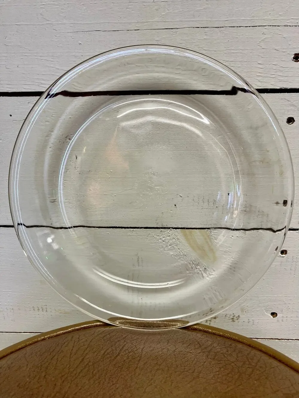 Anchor Hocking Glass Pie Pan.