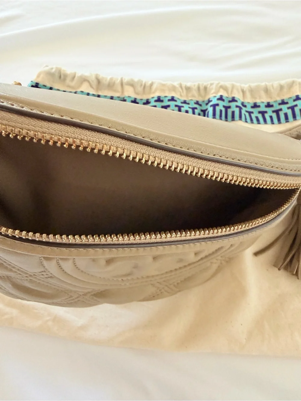 Tory Burch quilted leather