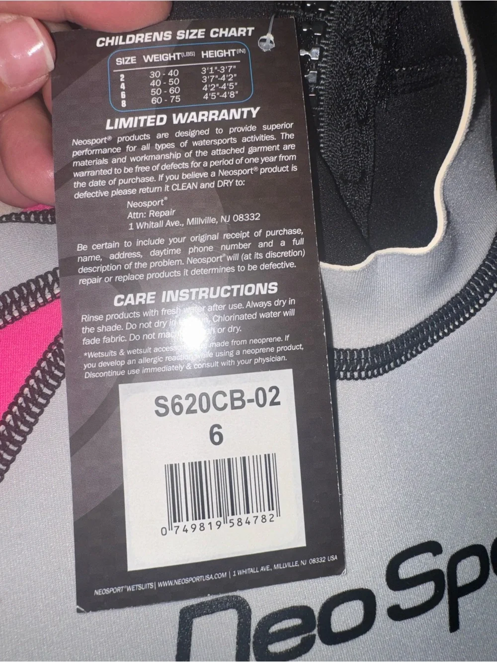 Neosport kids shorty