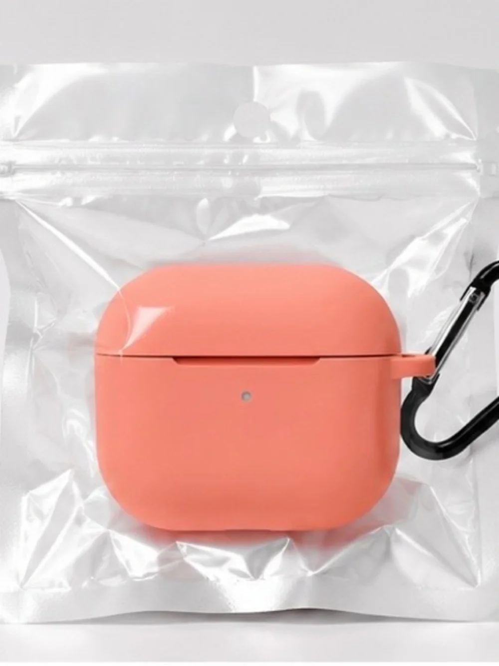 Light Pink- Silicone AirPods Pro Case with Carabiner