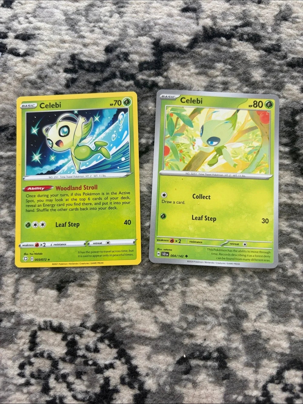 Celebi Card Lot | Shining Fates & Stellar Crown | 2 Unique Celebi Cards | ✨5/$25