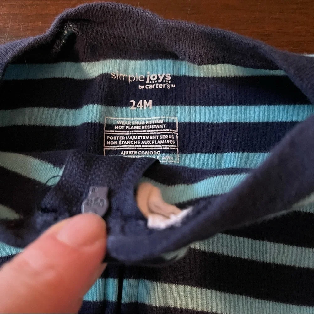 Carters blue stripped