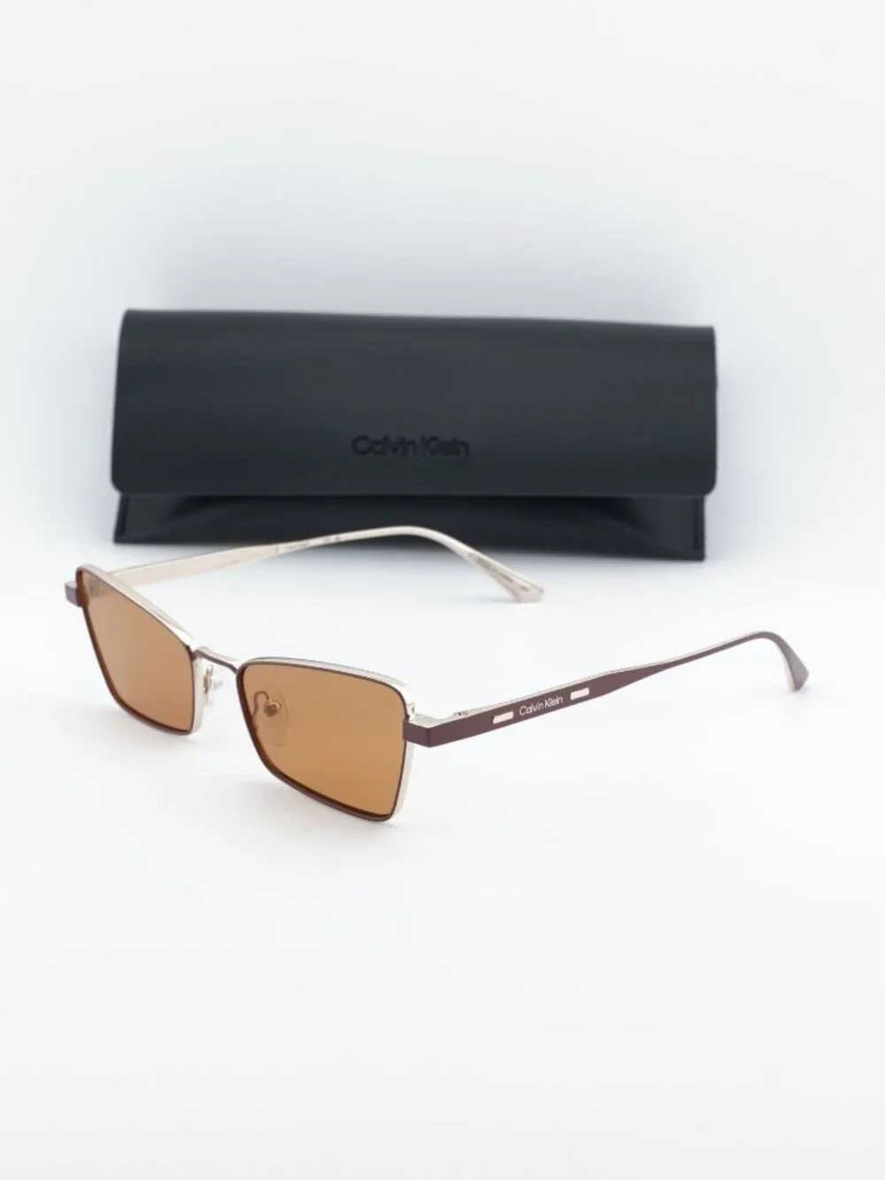 Calvin Klein CK24110S 200 Women Butterfly Sunglasses - Brown / Ocra