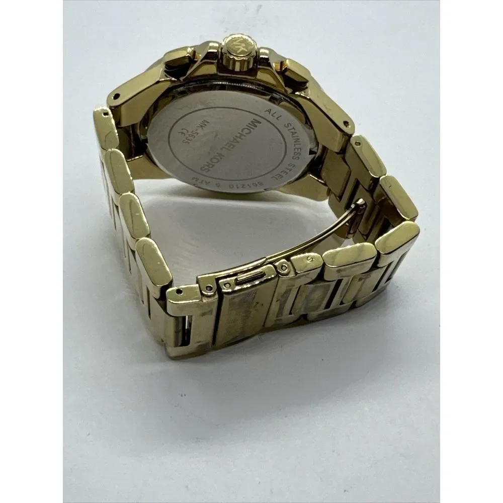 Michael Kors Camille MK5635 Women Gold Stainless Steel Dial Quartz Watch JNA762