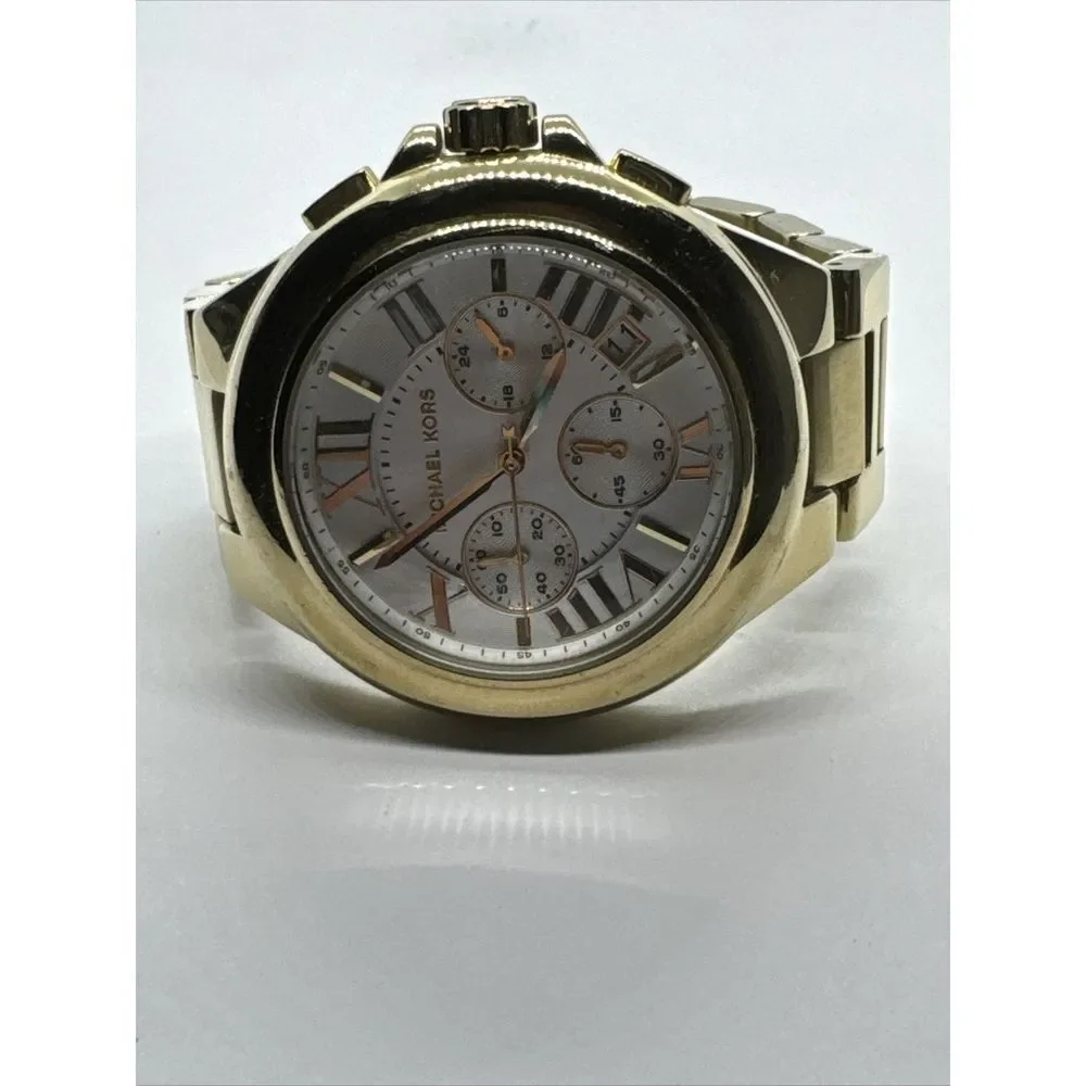 Michael Kors Camille MK5635 Women Gold Stainless Steel Dial Quartz Watch JNA762