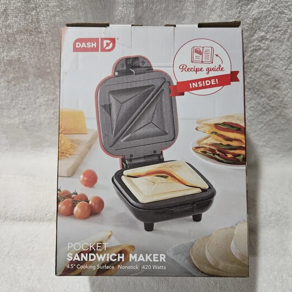 DASH DPM200GBRD06 Pocket Sandwich Maker 4.5