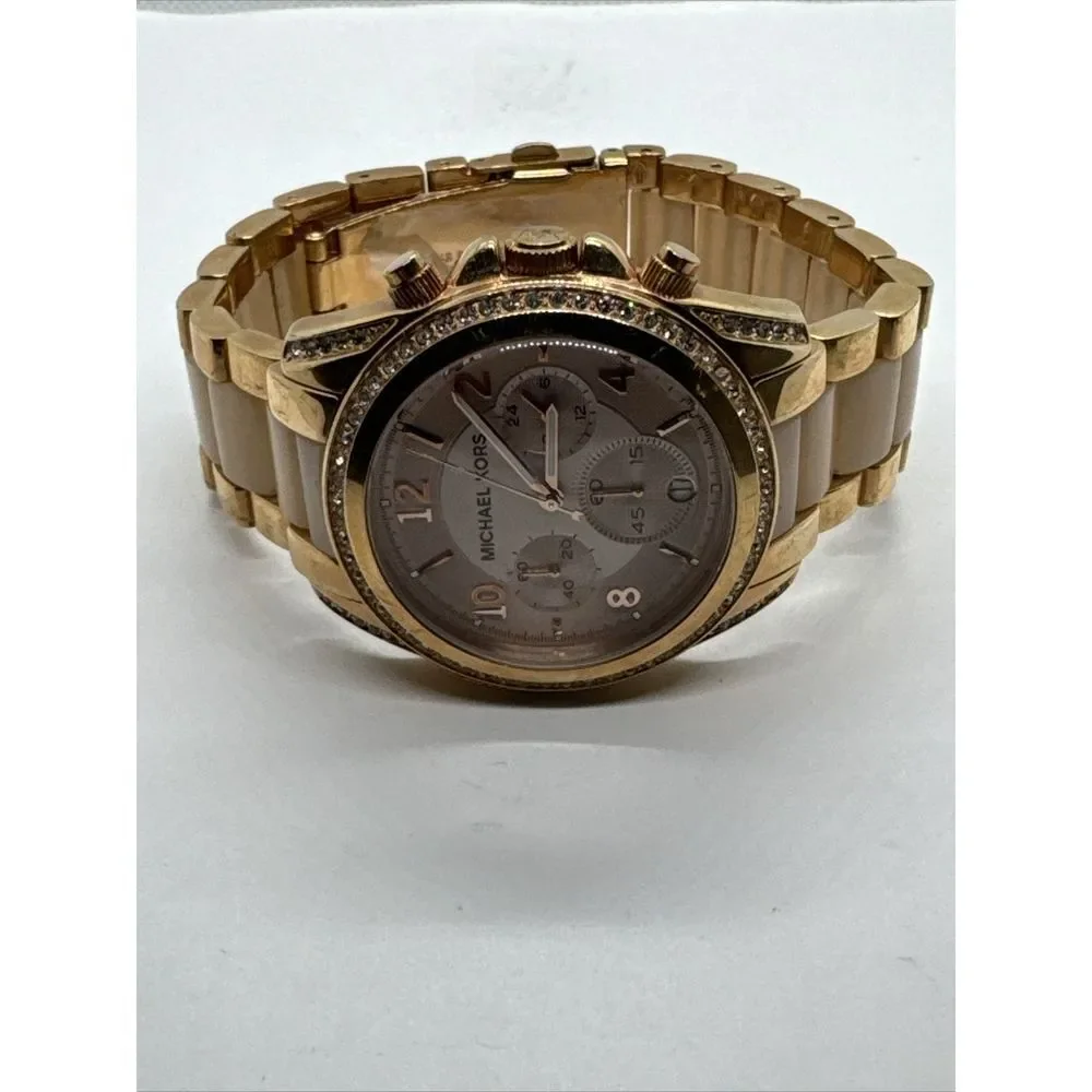Michael Kors Blair MK5943 Women's Rose Gold-Tone Analog Dial Wrist Watch JNA787
