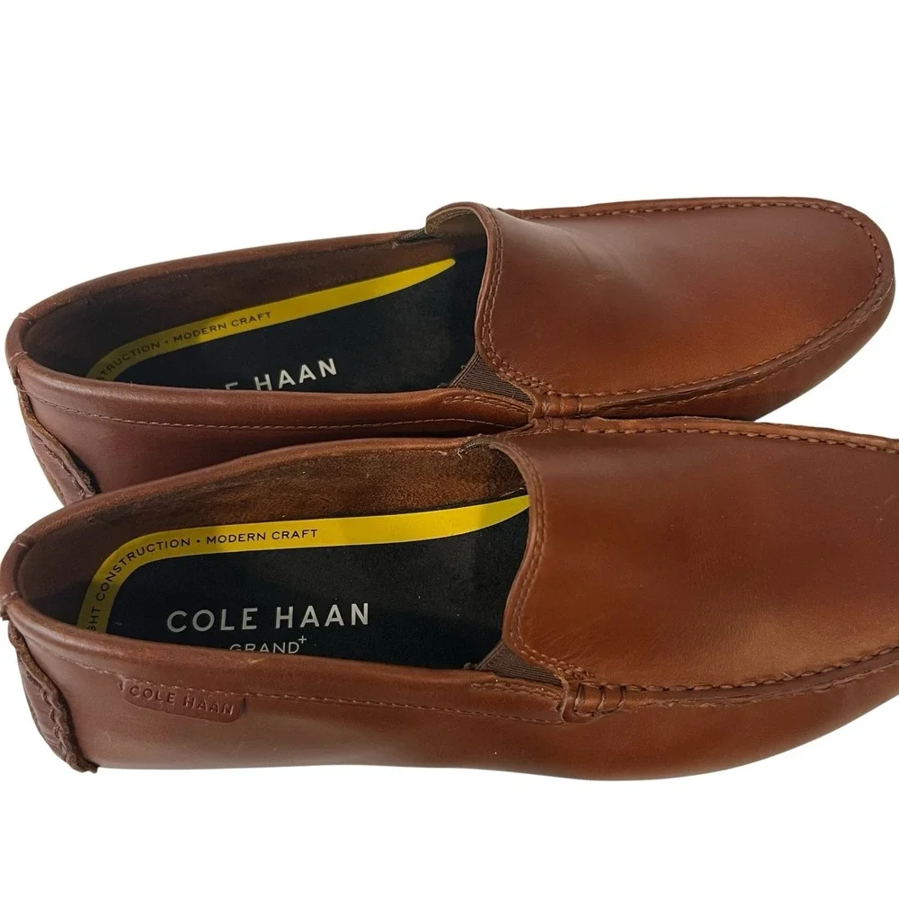 Cole Haan Grand Venetian Driving Loafers Leather Shoes Sz 8M Premium Comfort NEW