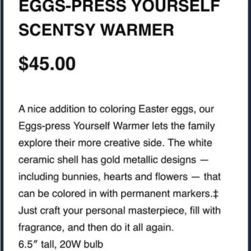 Scentsy charming ceramic