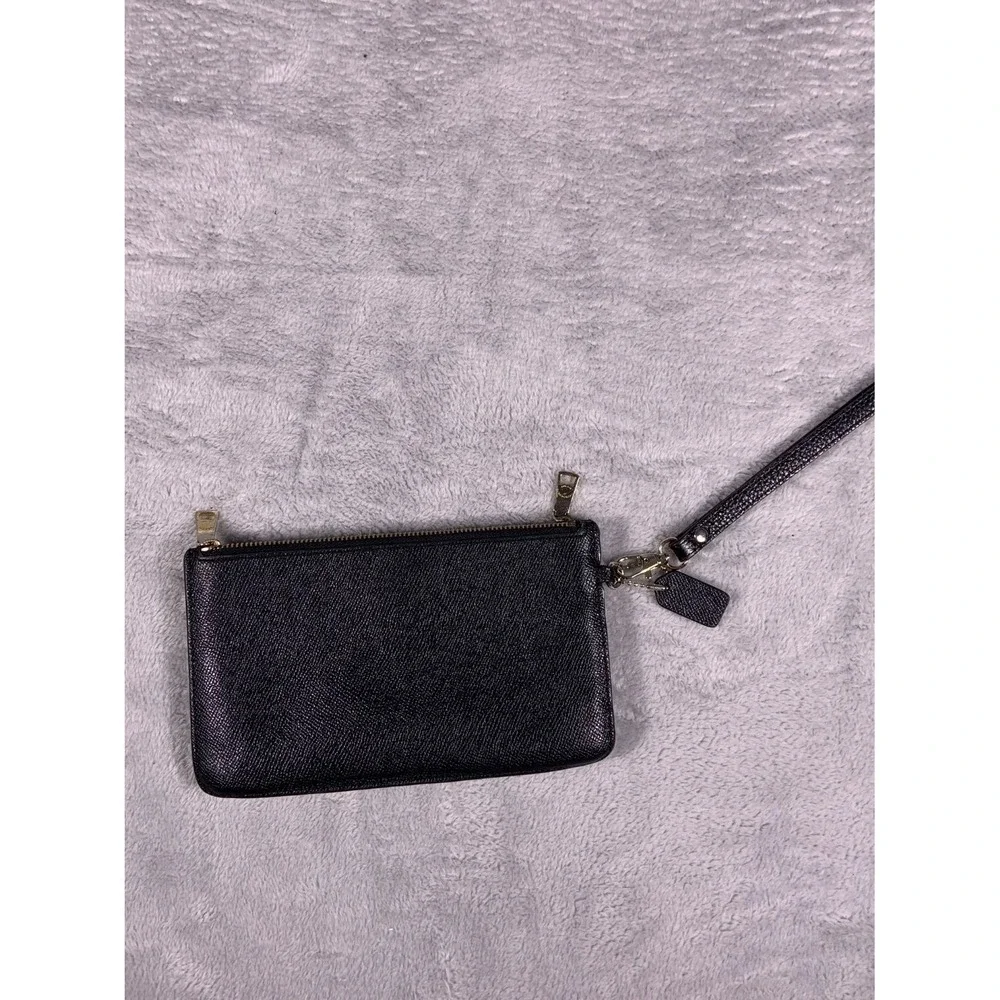 Coach black crossgrain