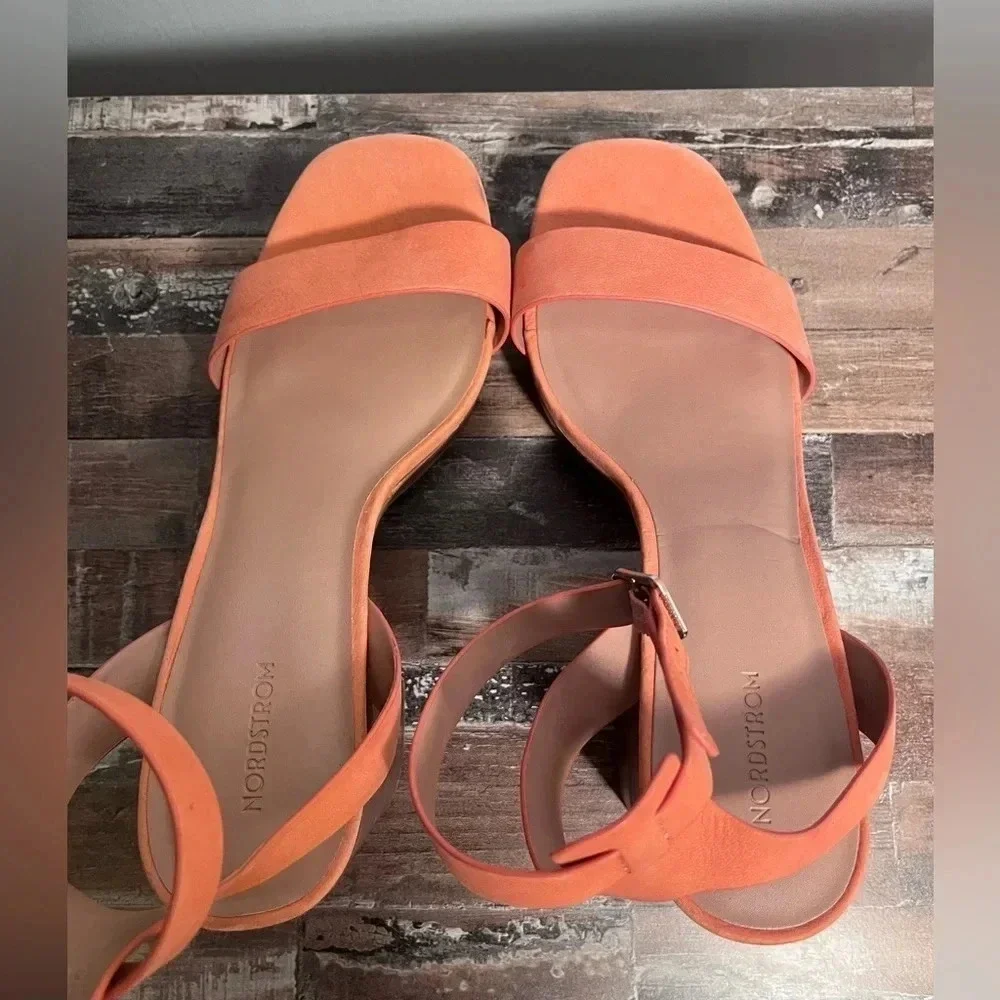 NWOT Nordstrom Anita‎ Peach Platform Sandal Women Size 9