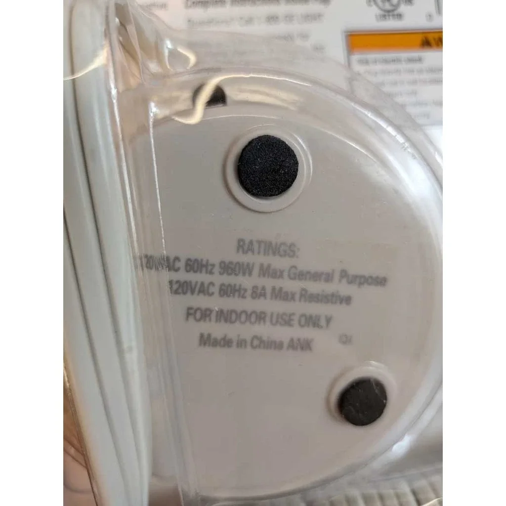 GE Easy Reach 24 Hour‎ Plug-In Timer Model GE5116N For Lamps Appliances