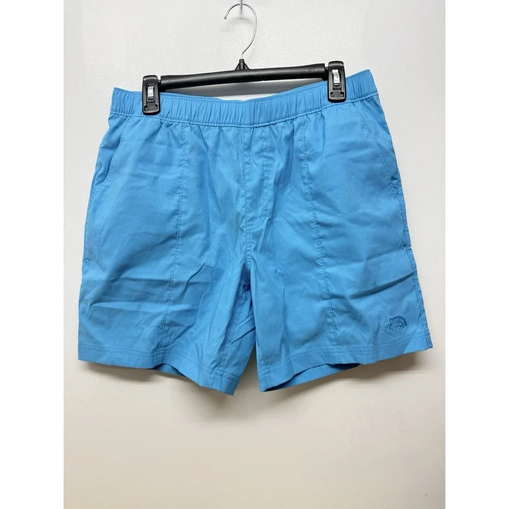 The‎ North Face Mens Blue Outdoor Hike Shorts Medium Elastic Waist 7