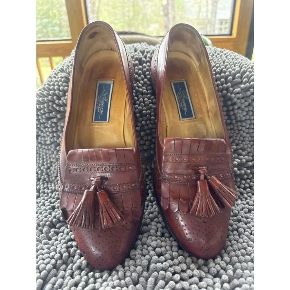 vintage Cole Haan “Brogano” tassel loafers, Made in Italy sz 10.5