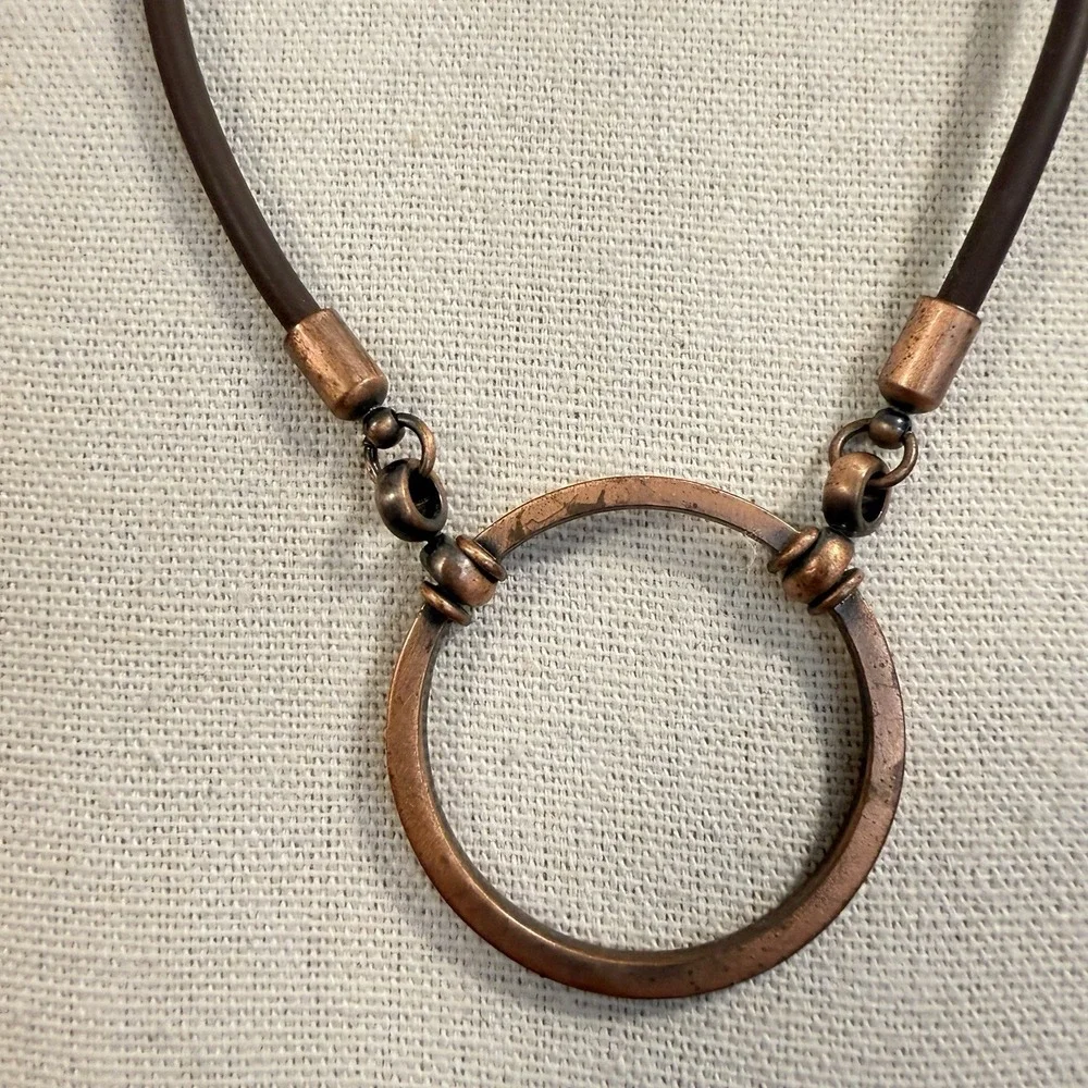 LA LOOP Eyeglass Sportloop Durable Stretchy Brown Copper Necklace Holder